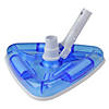 11" Blue and White Deluxe Triangular Swimming Pool Vacuum Head Image 1
