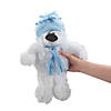 11" Bulk 50 Pc. Large Holiday Stuffed Polar Bears with Winter Hat & Scarf Image 1