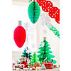 11" Christmas Lights Honeycomb Ceiling Decorations - 6 Pc. Image 2