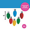 11" Christmas Lights Honeycomb Ceiling Decorations - 6 Pc. Image 3