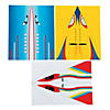 11" Classic Build-Your-Own Multicolor Paper Airplanes - 24 Pc. Image 1