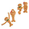 11" Classic Long Arm Brown Stuffed Gingerbread Characters - 12 Pc. Image 1