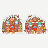 11" DIY Christmas Gingerbread House Foam Placemats - Makes 12 Image 2