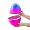 11" Fillable Two-Tone Metallic Plastic Easter Egg - 1 Pc. Image 1