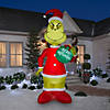 11 Ft. Blow-Up Inflatable Santa Grinch with Ornament & Built-In LED Lights Outdoor Yard Decoration Image 1