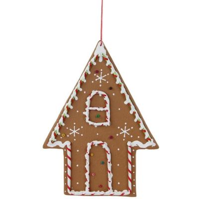 11" Gingerbread House Ornament Image 1