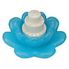 11-Inch Blue Triple Tier Flower Blossom Swimming Pools Water Fountain Image 1