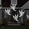 11" Lightshow&#174; Whirl-A-Motion Ghosts White Projection Light Halloween Outdoor Yard Decoration Image 2