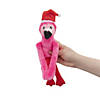 11" Long Arm Pink Stuffed Flamingos with Santa Hats - 12 Pc. Image 1