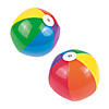 11" Medium Inflatable Rainbow Vinyl Beach Balls - 12 Pc. Image 1