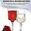 11 oz. Crystal Cut Plastic Wine Goblets (16 Goblets) Image 4