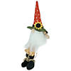 11" Sitting Sunflower Autumn Harvest Tabletop Gnome Figurine Image 2