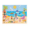 11" x 8 1/2" Day At the Beach Repositionable Paper Sticker Scenes - 12 Pc. Image 1