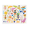 11" x 8 1/2" Day At the Beach Repositionable Paper Sticker Scenes - 12 Pc. Image 1