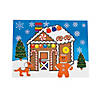 11" x 8 1/2" DIY Gingerbread House Paper Repositionable Sticker Scenes - 12 Pc. Image 1