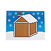 11" x 8 1/2" DIY Gingerbread House Paper Repositionable Sticker Scenes - 12 Pc. Image 1