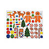 11" x 8 1/2" DIY Gingerbread House Paper Repositionable Sticker Scenes - 12 Pc. Image 2