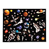 11" x 8 1/2" Moon & Space Station Paper Sticker Scenes - 12 Pc. Image 2