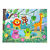 11" x 8 1/2" Zoo Jungle Animal Repositionable Paper Sticker Scenes - 12 Pc. Image 1