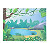 11" x 8 1/2" Zoo Jungle Animal Repositionable Paper Sticker Scenes - 12 Pc. Image 1