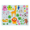 11" x 8 1/2" Zoo Jungle Animal Repositionable Paper Sticker Scenes - 12 Pc. Image 2