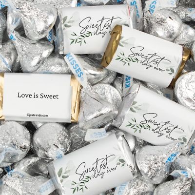 116 Pcs Wedding Candy Favors Hershey's Miniatures & Kisses - Sweetest Day Image 1