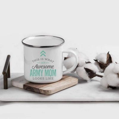 11oz Campfire Mug  Awesome Army Mom Image 1