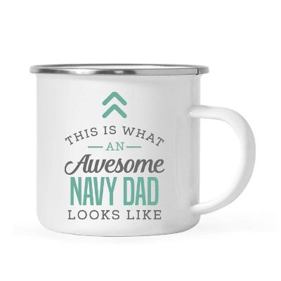 11oz Campfire Mug  Awesome Navy Dad Image 1