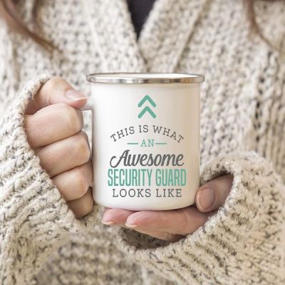11oz Campfire Mug Awesome Security Guard Image 2