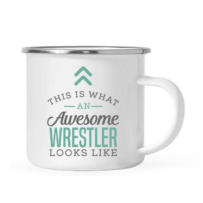 11oz Campfire Mug Awesome Wrestler Image 1