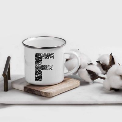 11oz Campfire Mug Monogram F Image 1
