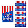 12 1/2" x 17" Bulk 50 Pc. God Bless America Plastic Goody Bags Image 1