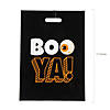 12-1/2" x 17" Bulk 50 Pc. Halloween Funny Sayings  Trick-or-Treat Plastic Goody Bags Image 1