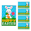 12 1/2" x 17" Bulk 50 Pc. Large Happy Easter Plastic Goody Bags Image 1