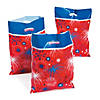 12 1/2" x 17" Bulk 50 Pc. Patriotic Burst Parade Plastic Goody Bags Image 2