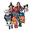 12 1/2" x 17" Bulk Large Halloween Emoji Face Trick-Or-Treat Plastic Goody Bags - 50 Pc. Image 4
