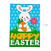 12 1/2" x 17" Bulk Large Happy Easter Plastic Goody Bags - 50 Pc. Image 1