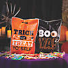 12-1/2" x 17" Halloween Funny Sayings  Trick-or-Treat Plastic Goody Bags - 50 Pc. Image 2