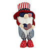 12.25" Patriotic Heart 4th of July Americana Gnome Image 1