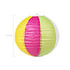 12" Beach Ball Hanging Paper Lanterns - 6 Pc. Image 1