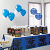 12" Blue Congrats Grad Hanging Paper Lanterns - 6 Pc. Image 2
