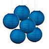 12" Blue Hanging Paper Lanterns &amp;#8211; 6 Pc. Image 1