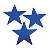 12" Blue Metallic Stars - 12 Pc. Image 1