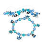 12" Bulk Snowman Charm Beaded Bracelet Craft Kit - Makes 48 Image 1