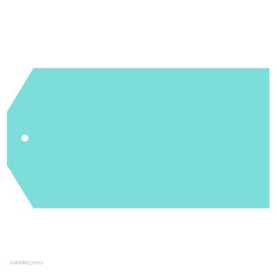 12 Classic Tags Solid Blank Diamond Blue Image 2