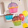 12" Cupcake Paper Lanterns - 6 Pc. Image 2
