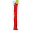 12" Essentials By Leisure Arts Red Chenille Stems - 25 Pc. Image 1