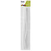 12" Essentials By Leisure Arts White Chenille Stems - 25 Pc. Image 1