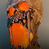 12&quot; Flaming Rotted Skull Animated Prop Image 3