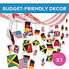 12 ft. International Games Flags Plastic Ceiling Decoration Image 2